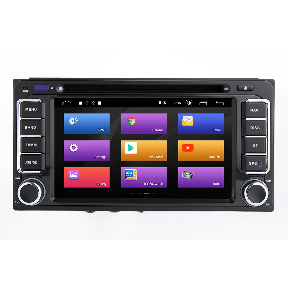 2 din Автомобильный Радио gps Android 9,0 dvd-плеер для Toyota Avensis Land Cruiser 100 200 Prado 120 150 Раш Corolla Yaris Hilux