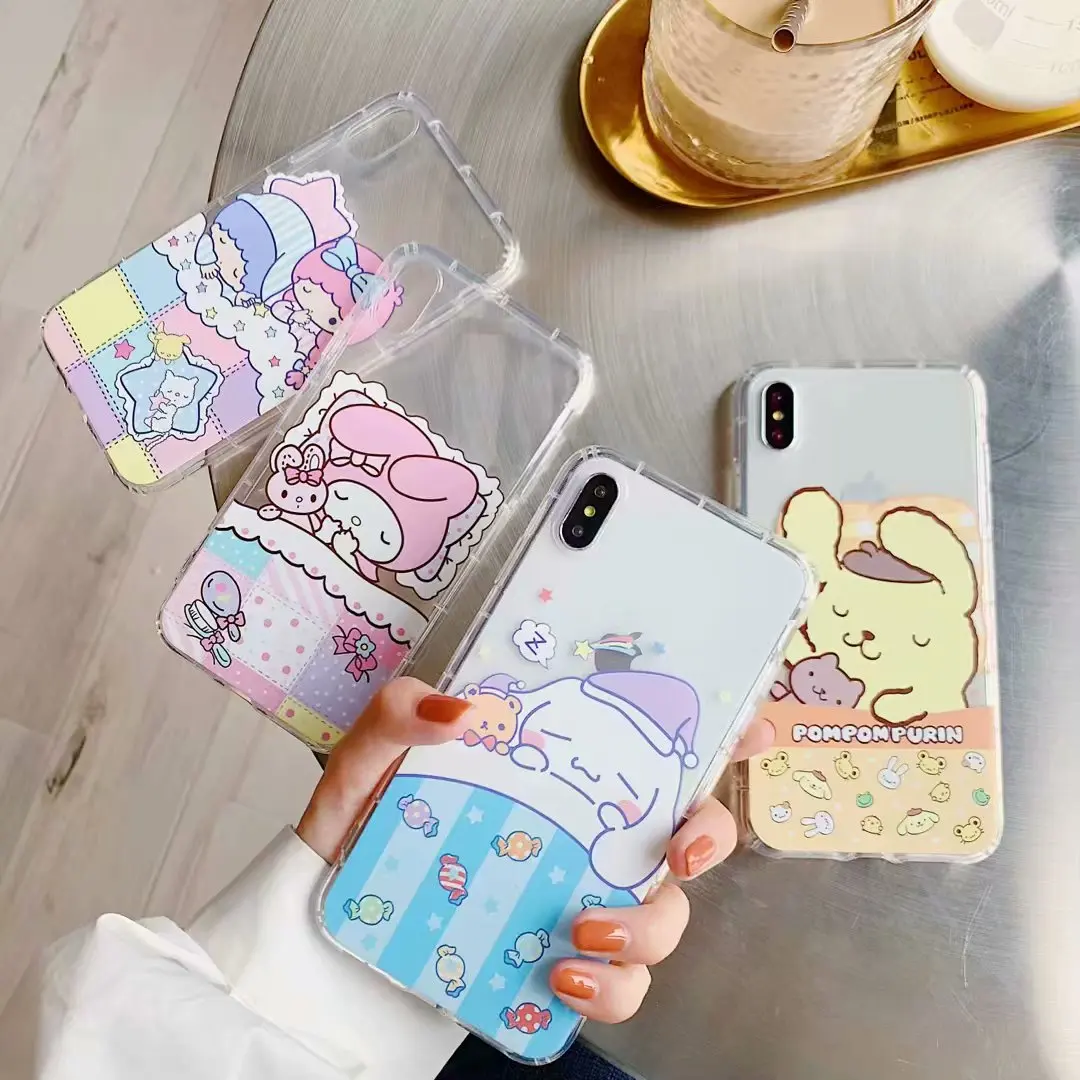 Милые мультипликационные Чехлы Melody Gemini для iPhone 6 6s 8 7 Plus XS чехол MAX XR X Pudding Puppy
