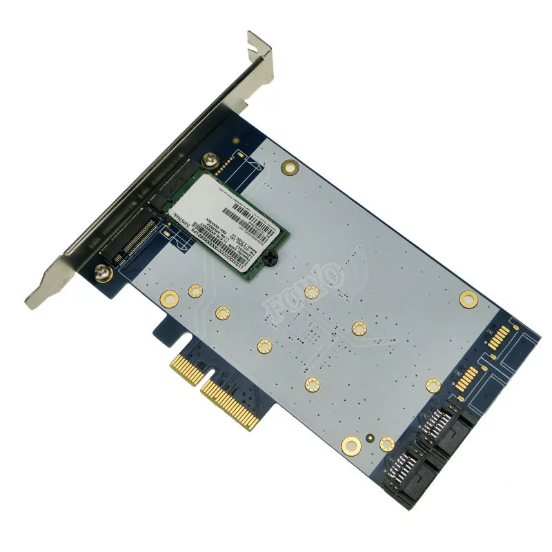 X4 PCIe на SATA 3 0 + B Ключ NGFF(m.2) RAID карта HyperDuo порт мультипликатор 88SE9230 SATA3.0 | Компьютеры