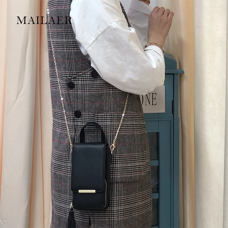 MAILAER новинка 2019 женская сумка через плечо сумка-мессенджер с цепочкой для