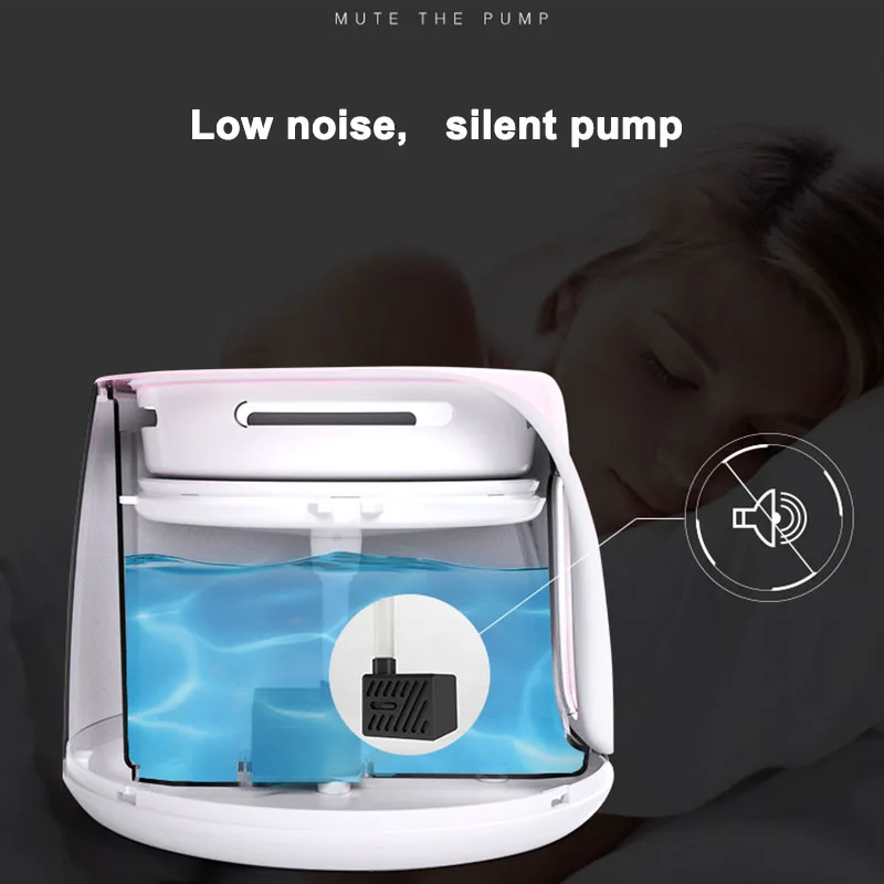 Питомец фонтан 2L собака кошка питьевой диспенсер Фонтан светящийся и тихий