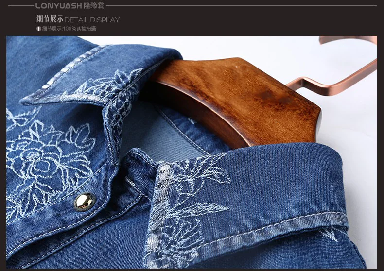 Vestidos 2017 denim dress женщины плюс размер половина рукава лето blue jeans для женщин дамы
