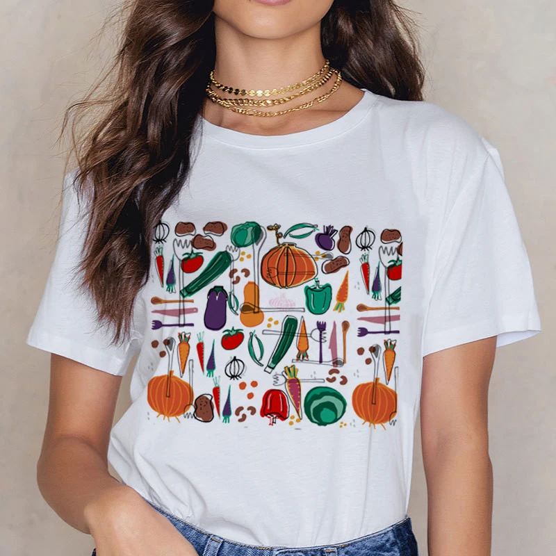 Vegan, забавная футболка с рисунком, женская, 90 s, корейский стиль, графическая футболка, милая, маленькая, свежая, футболка для девочек, Harajuku, Ullzang, топы, футболки для женщин - Цвет: 3193