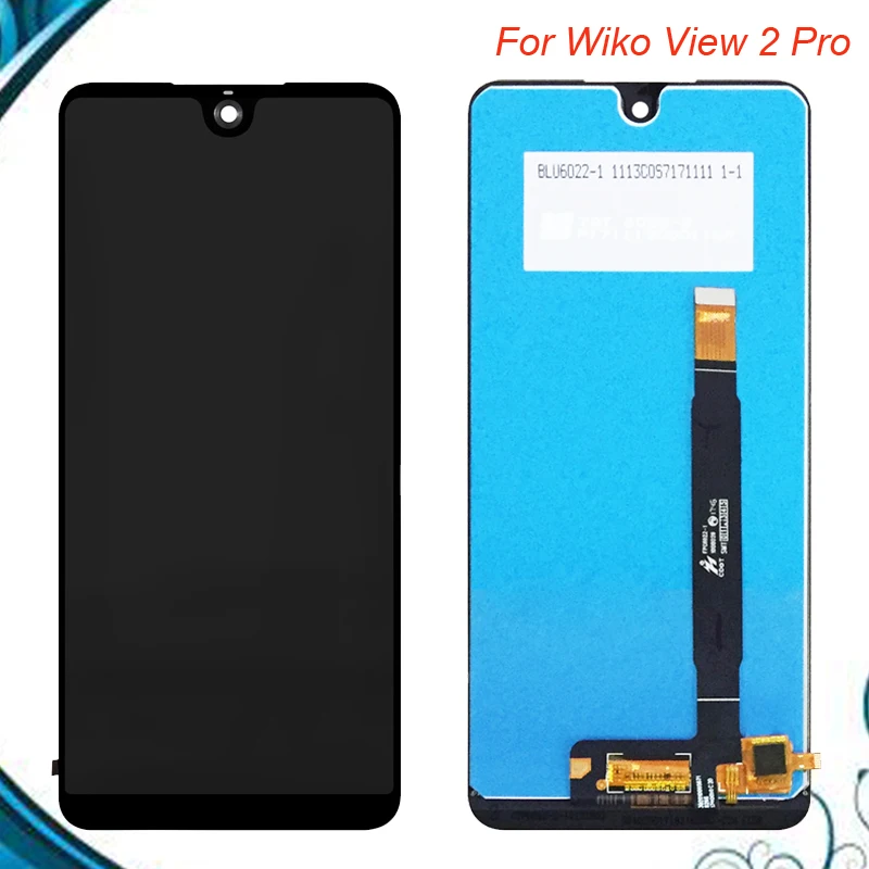 6&quot Black Full LCD Display For Wiko View 2 Pro Touch Screen Digitizer Glass Panel Assembly Replacement Phone | Мобильные телефоны
