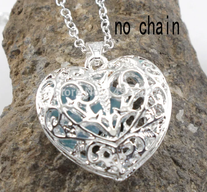 Silver Heart Pendant Necklace Jewelry Charm | Украшения и аксессуары