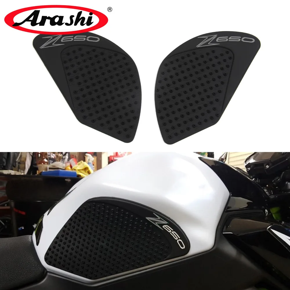 Arashi 1 пара для KAWASAKI Z650 2017 прокладки на бак боковые газовые наколенники защитные