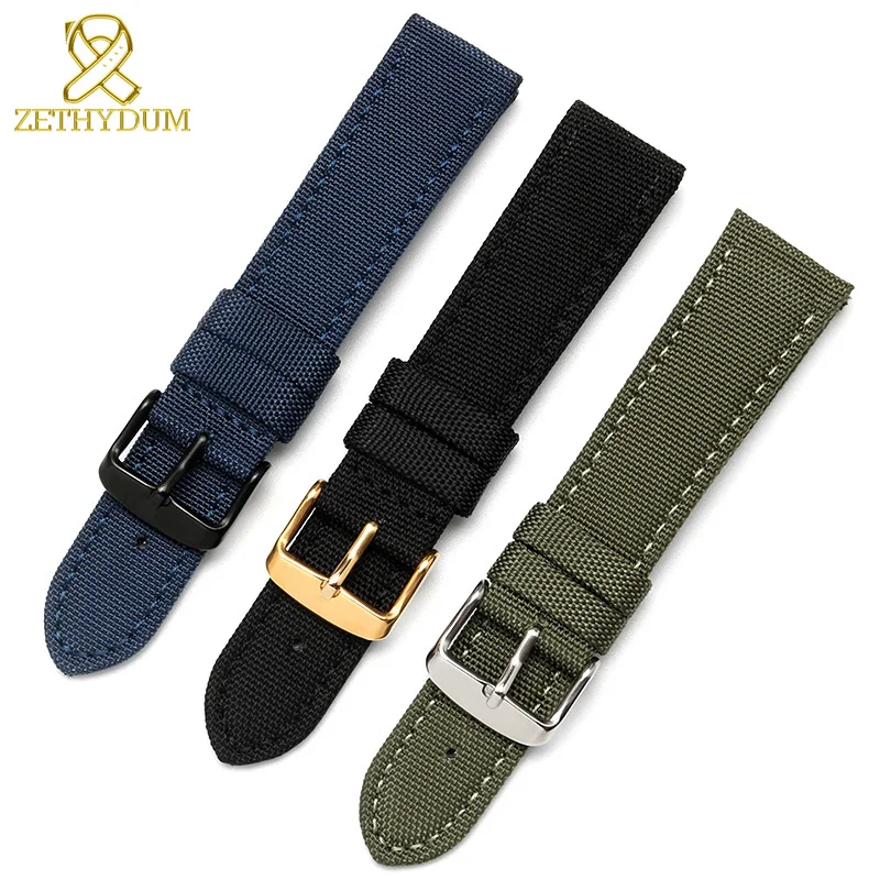 

Ремешок нейлоновый для наручных часов, спортивный браслет из натуральной кожи, 20 мм 22 мм 24 мм 18 мм 23 мм