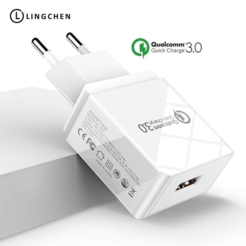 LICHEERS QC 3 0 Быстрая зарядка USB зарядное устройство для Samsung Galaxy S9/S8/S7 3.0 мобильный