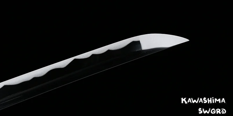 

Hand forged Japanese Katana / Wakizashi Real Steel Blade Full Tang Sheath Black Color Razor Sharpness For Cutting-Samurai Sword