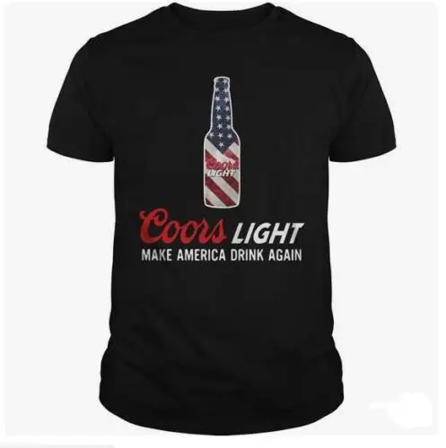 Вывеска Coors сделать Америку напиток снова футболка M 3XL мужская женская одежда 2019