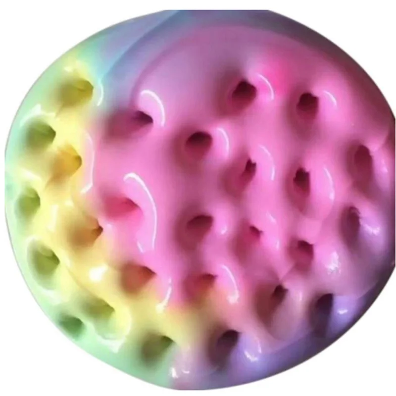 100ml Rainbow Color Slime Plasticine DIY Fluffy Stress Relief Toy Interesting Toys Gift Kids Anti | Игрушки и хобби