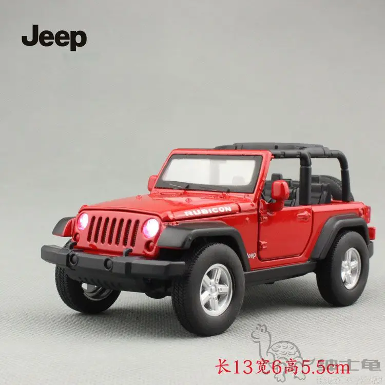 Высокая имитация Изысканная модель игрушки: MeiZhi Chrysler Jeep Wrangler Rubicon автомобиля из