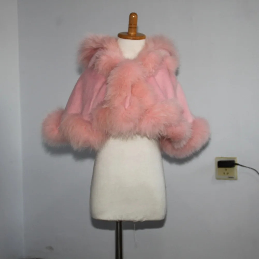 Бесплатная доставка детский age1 2 длина 30 см реального витой меховая оторочка