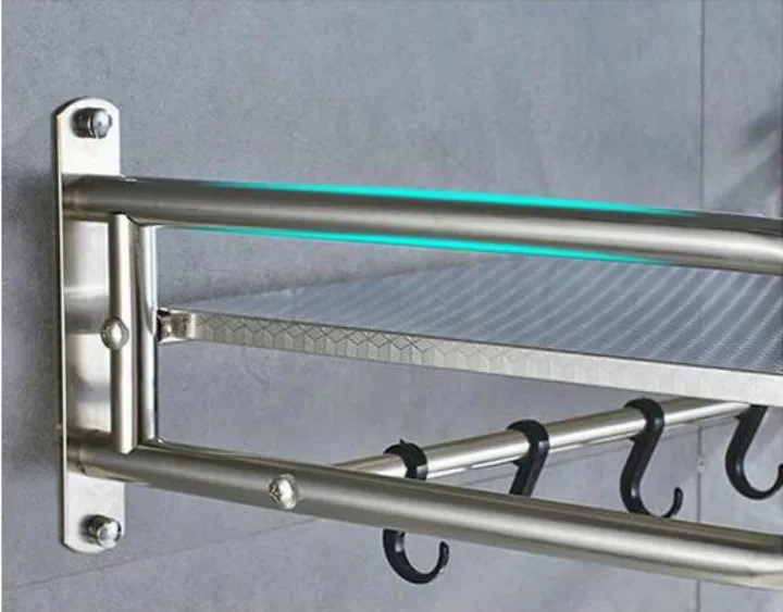 Kitchen Shelf Stainless Steel Microwave Shelf Wall-mounted Oven Shelf Kitchen supplies Storage Rack and Holder
