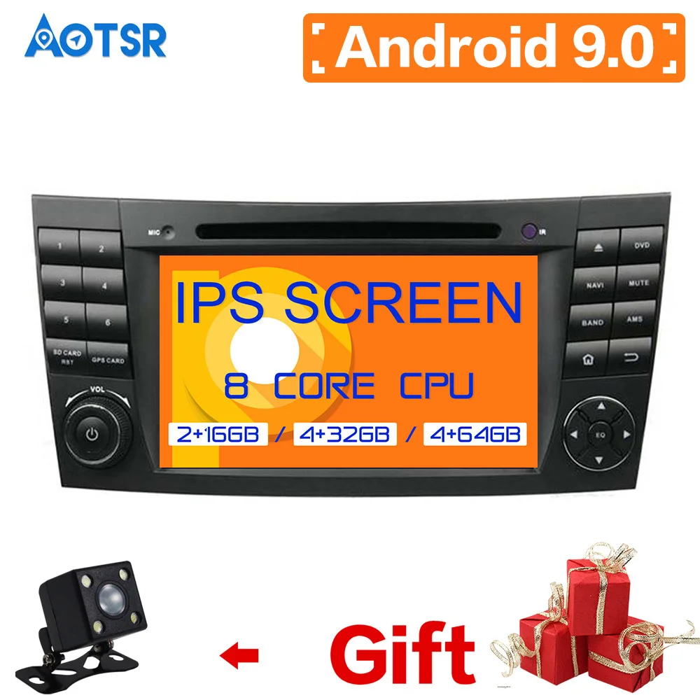 Автомобильный gps навигатор на Android 9 0 для Benz E Class W211 CLS W219 автомобильный dvd плеер