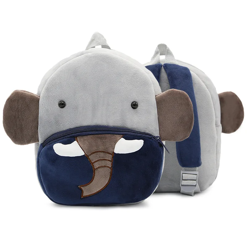 Плюшевые рюкзаки с изображением слона из мультфильма школьные ранцы для