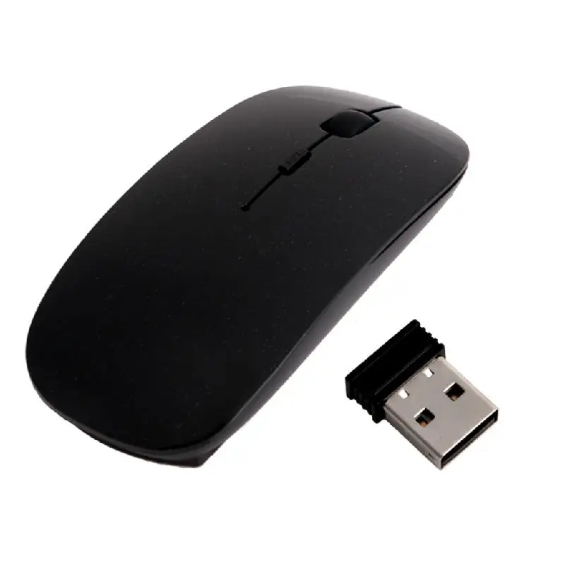 Новинка 2 4 ГГц Беспроводная ультратонкая оптическая мышь/Мыши + USB приемник для ПК