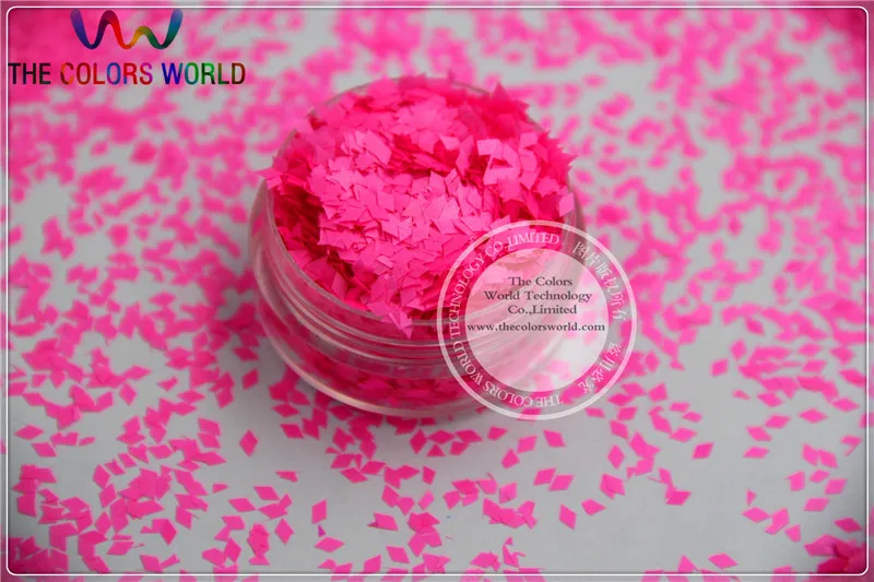 Неоновый Эпатажный розовый блеск в форме бриллианта устойчивый к растворению