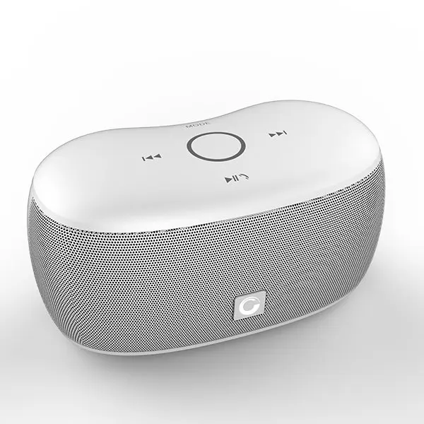 DOSS сенсорный динамик Bluetooth портативный беспроводной динамик стерео с басом и встроенным микрофоном Hands free для телефона ноутбука - Цвет: White