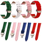 Ремешок для часов из натуральной кожи крокодила, металлическая застежка-бабочка для часов, 12 мм 13 мм 14 мм 15 мм 16 мм 17 мм 18 мм 19 мм 20 мм 21 мм 22 мм 24 мм