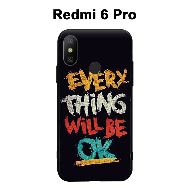 Xiaomi Redmi 6 Pro Чехол 3D Рельеф Живопись силиконовый чехол для Redmi6 крышка мультфильм