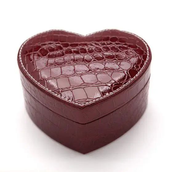 Креативный Свадебный Подарок маленькие Pu сердца образные украшения коробки