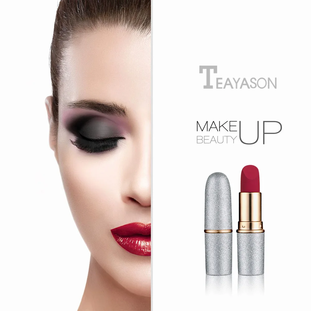 Бренд TEAYASON 1 шт. матовая губная помада для макияжа популярная водостойкая
