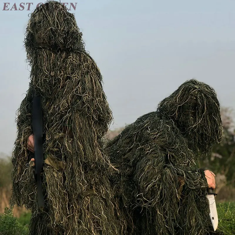 Камуфляжный костюм для охоты Bionic Grass Ghillie армейский в джунглях DD1181|Военный| |
