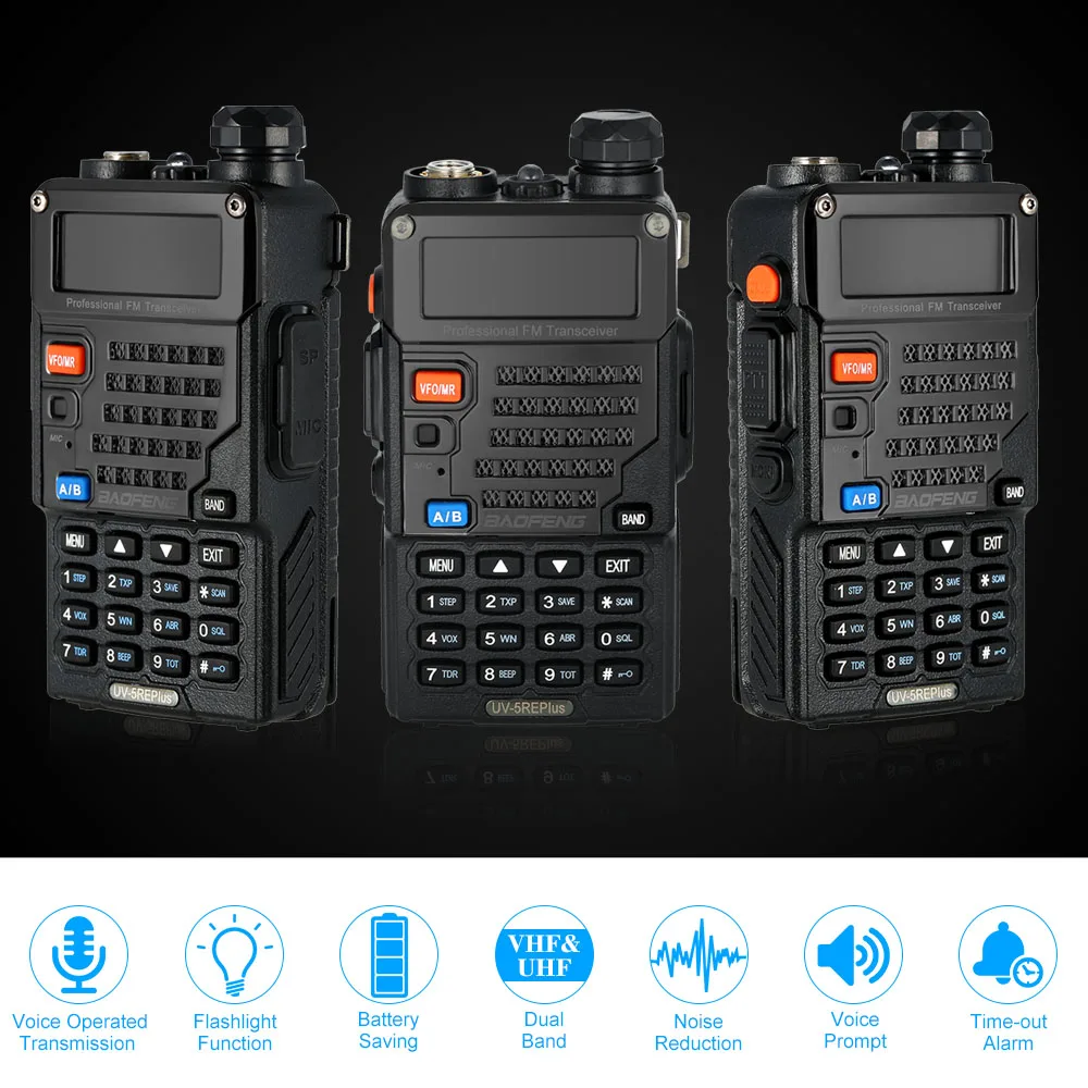 Baofeng uv-5re плюс рации 128ch двухдиапазонный УКВ 136-174 мГц и UHF 400-520 мГц трансивер двухстороннее Радио Портативный переговорные