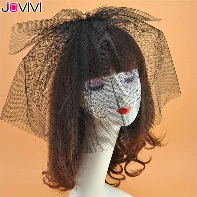 Jovivi Новый стиль 1 шт. Тюль Кепки Свадебные аксессуары Фата фаты для невест
