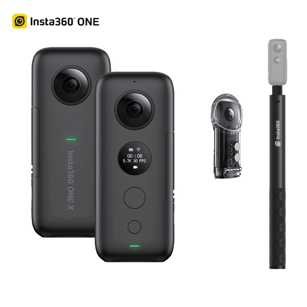 Новейшая панорамная камера Insta360 ONE X 360 с картой 32 ГБ для iPhone samsung Xiaomi 5,7 K видео 18 МП 360 камера Экшн-камера