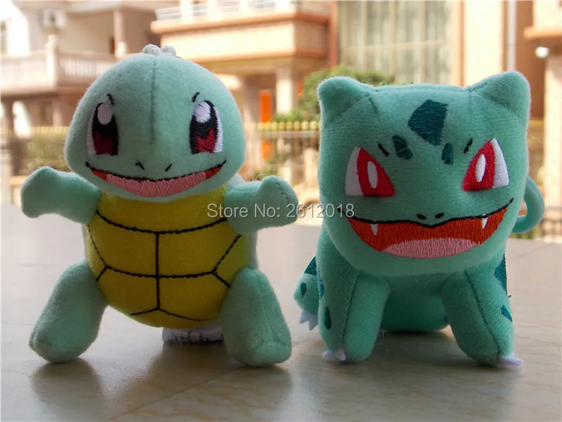 2016 новинка аутентичный плюшевый брелок Bulbasaur & Squirtle для ключей рюкзак мягкая