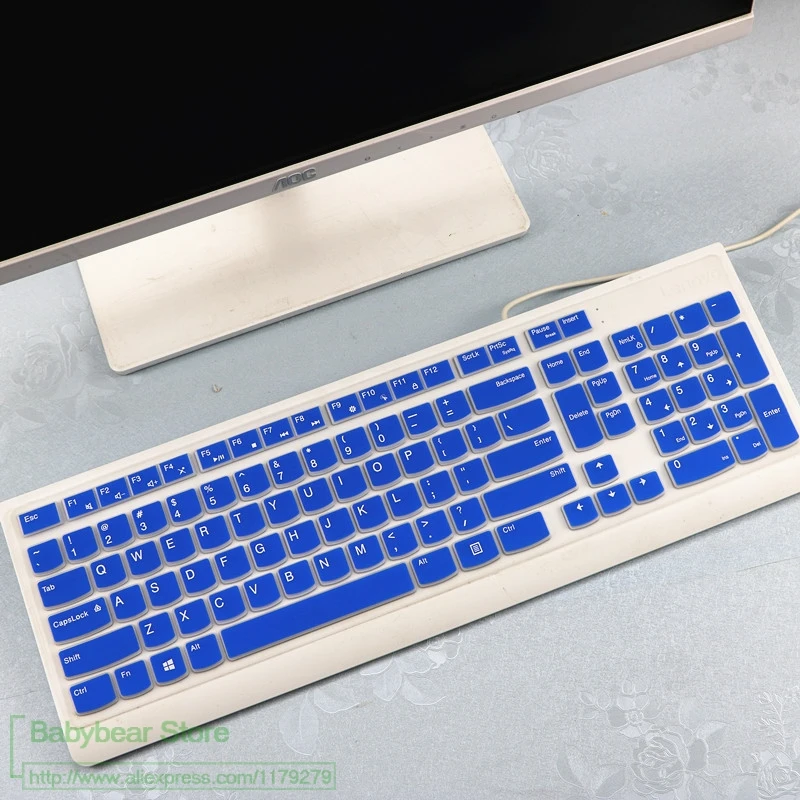 Защитный силиконовый чехол для клавиатуры Lenovo Essential Wireless Keyboard Skin настольный