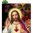 5D картина из алмазной вышивки, священное религия, сердце панно Иисус стразы, Алмазная мозаика, вышивка крестиком