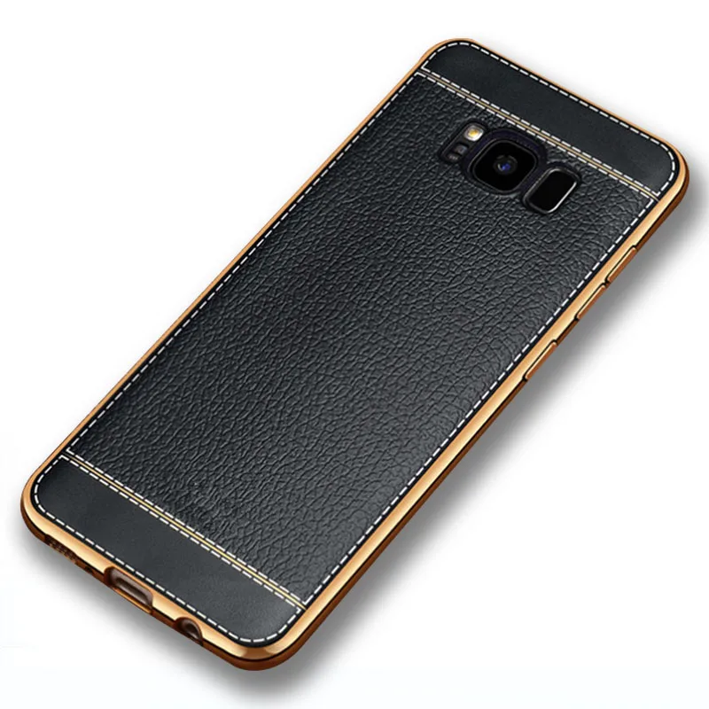 SemgCeKen Роскошный чехол для Samsung Galaxy S8 plus s8plus S 8 tpu мягкая зернистая кожа силиконовый
