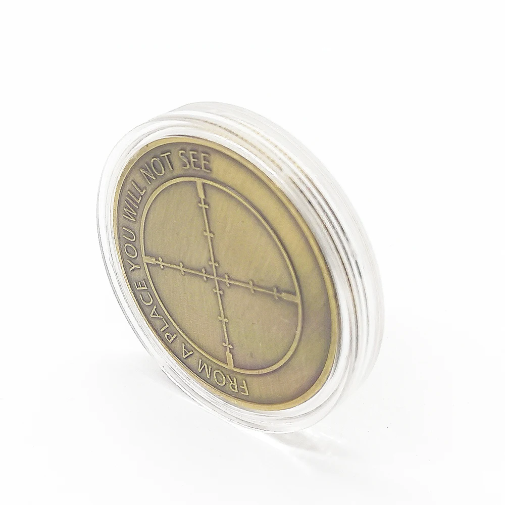 Challenge Coins Sight PUBG Sniper Scope Team медаль сувенирная монета коллекция металлических