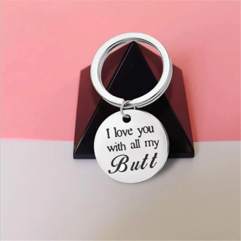 Новые модные стильные креативные брелоки с надписью и выгравированной I LOVE YOU