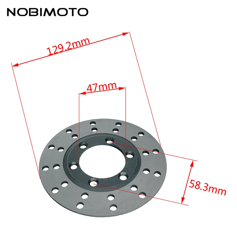 

130mm ATV Front Brake Disk Rotor 6 Hole Motorcycle Front Brake Disc Rotor For ATV Quad Motorcycle Accessories Spare Parts DS-153