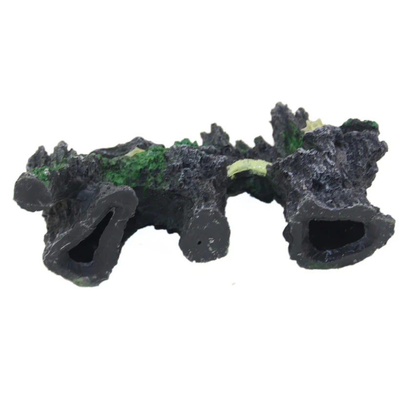 Aquarium ornament resin rockery aquarium landscaping decoration stone mountain 014B Big size 22cmx17cm | Дом и сад