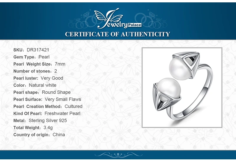 Ювелирные изделия, 0.4ct, двойное круглое кольцо с культивированным жемчугом, Открытое кольцо, 925 пробы Серебряное ювелирное изделие, трендовые кольца на палец для женщин