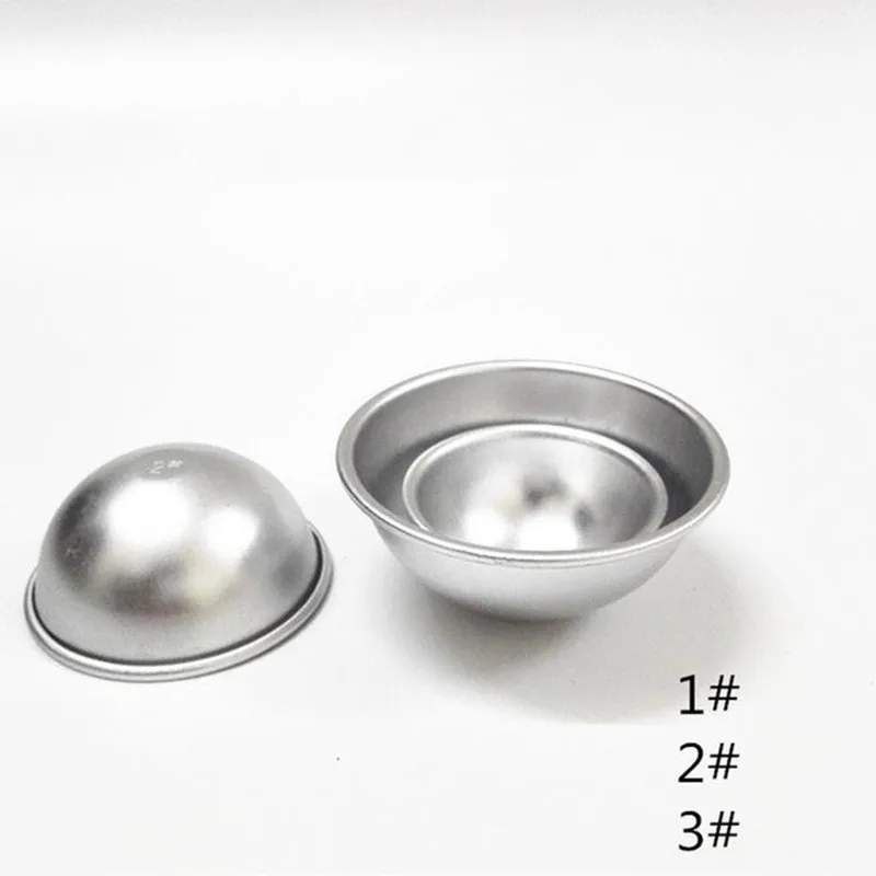 

by DHL or EMS 300 pcs 3D Aluminum Alloy Ball Sphere Bath Bomb Mold Cake Baking Pastry Mould