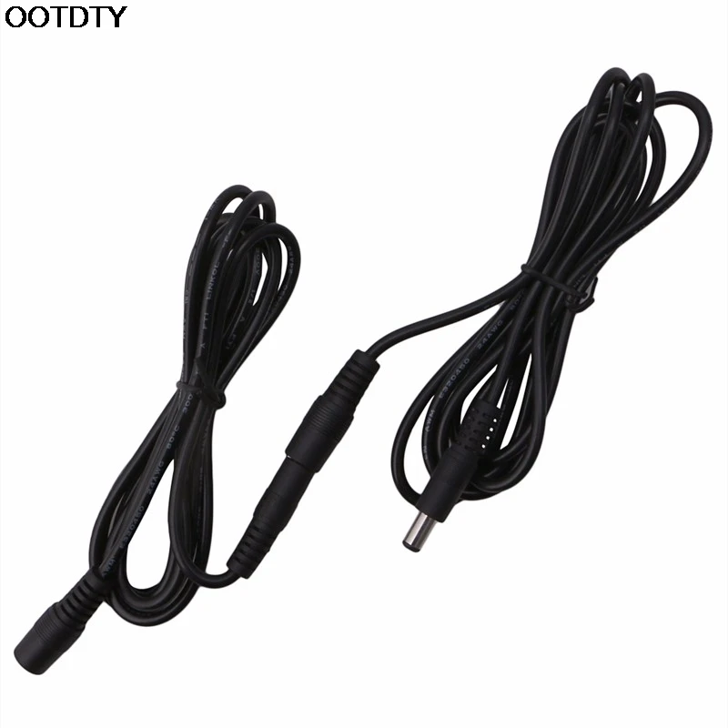 1pcs OOTDTY 1.5m/3m/5m Audio Extension Cable 5.5mm x2.1mm Female To Male Adapter DC Power Cord Lead Connector |