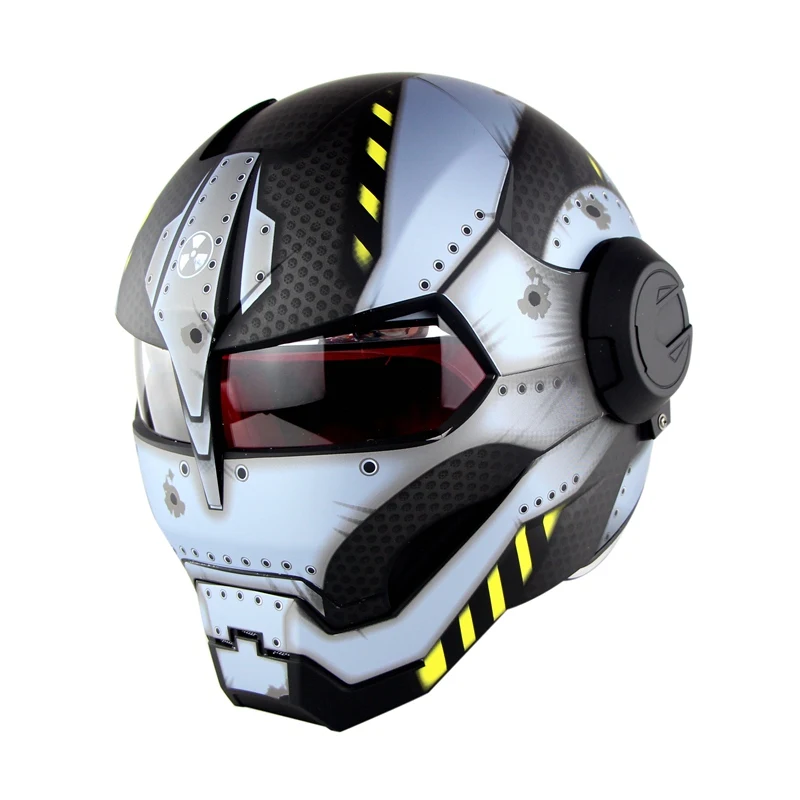 Matte ironman 1 шт. и 13 цветов) новое поступление Ironman откидной шлем ABS Casque Casco Capacete мотоциклетный шлем для мотокросса Полнолицевые Шлемы фирменные SM-515 - Цвет: Matte ironman