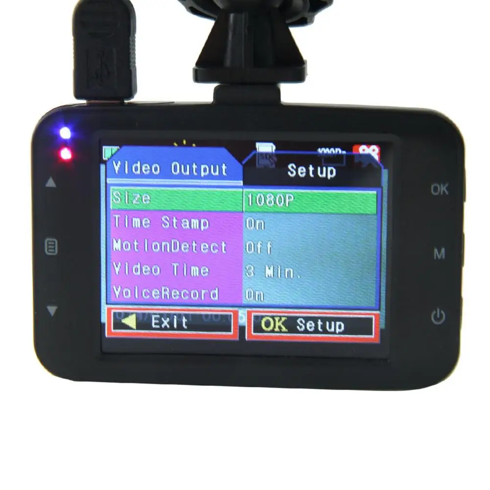 

2.4" Full HD 1080P 100 Degree A Ultra Wide Angle Lens Vehicle Blackbox Recorder (Ingenco) Black