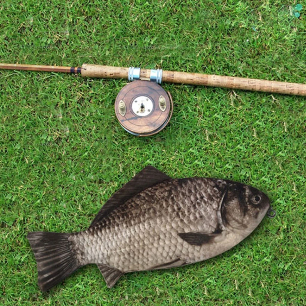 Чехол для ручек на карпа реалистичный футляр карандашей молнии в форме рыбы