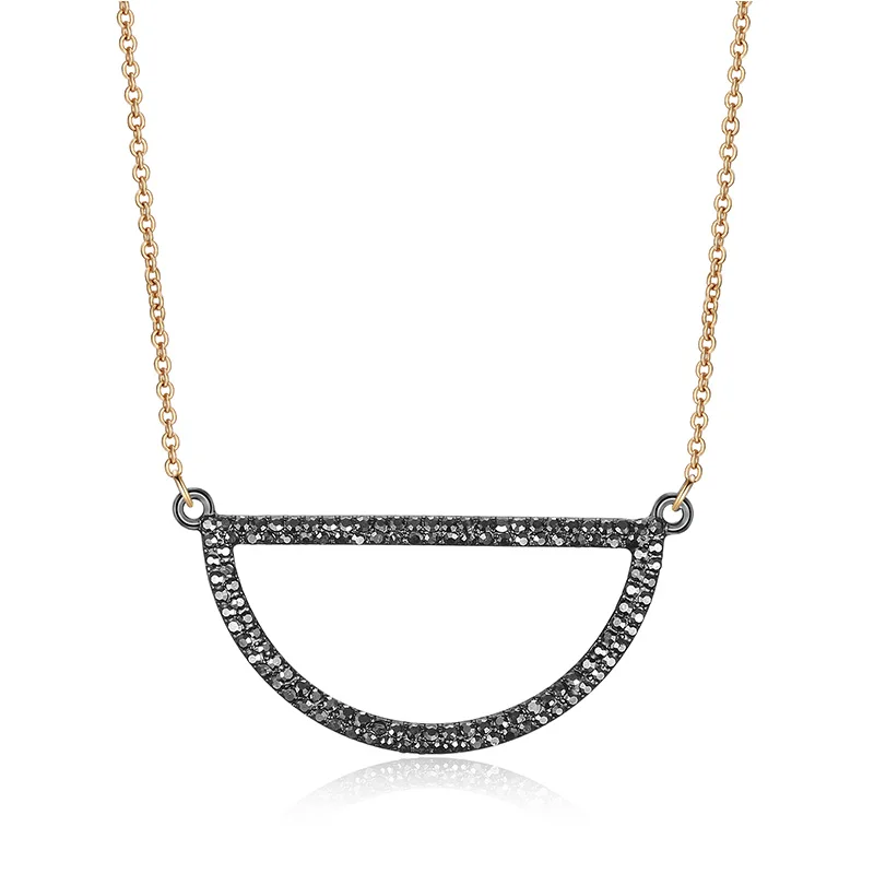 Полукруглый кулон Ensoul ожерелье с полукруглой подвеской женское EST 0015|necklace with