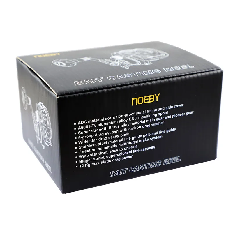 NOEBY DC1200 катушка для метания приманки 10 + 1BB вялая блесна колеса Макс Перетащите 12