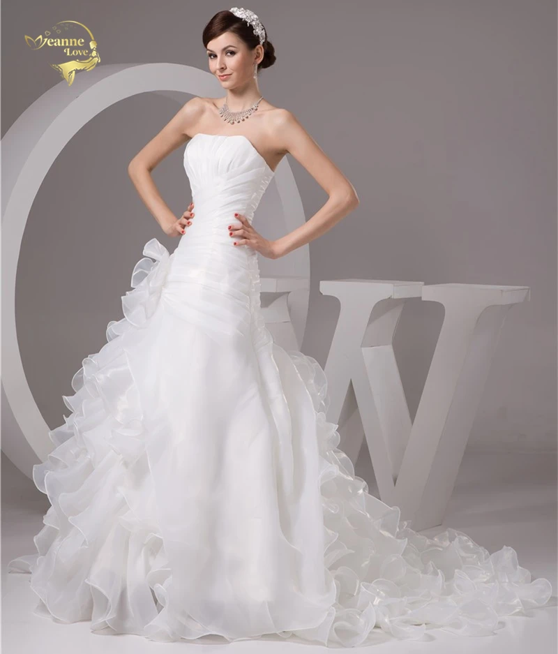 2021 белого цвета и слоновой кости роскошные Vestido De Noiva Robe Mariage свадебное платье