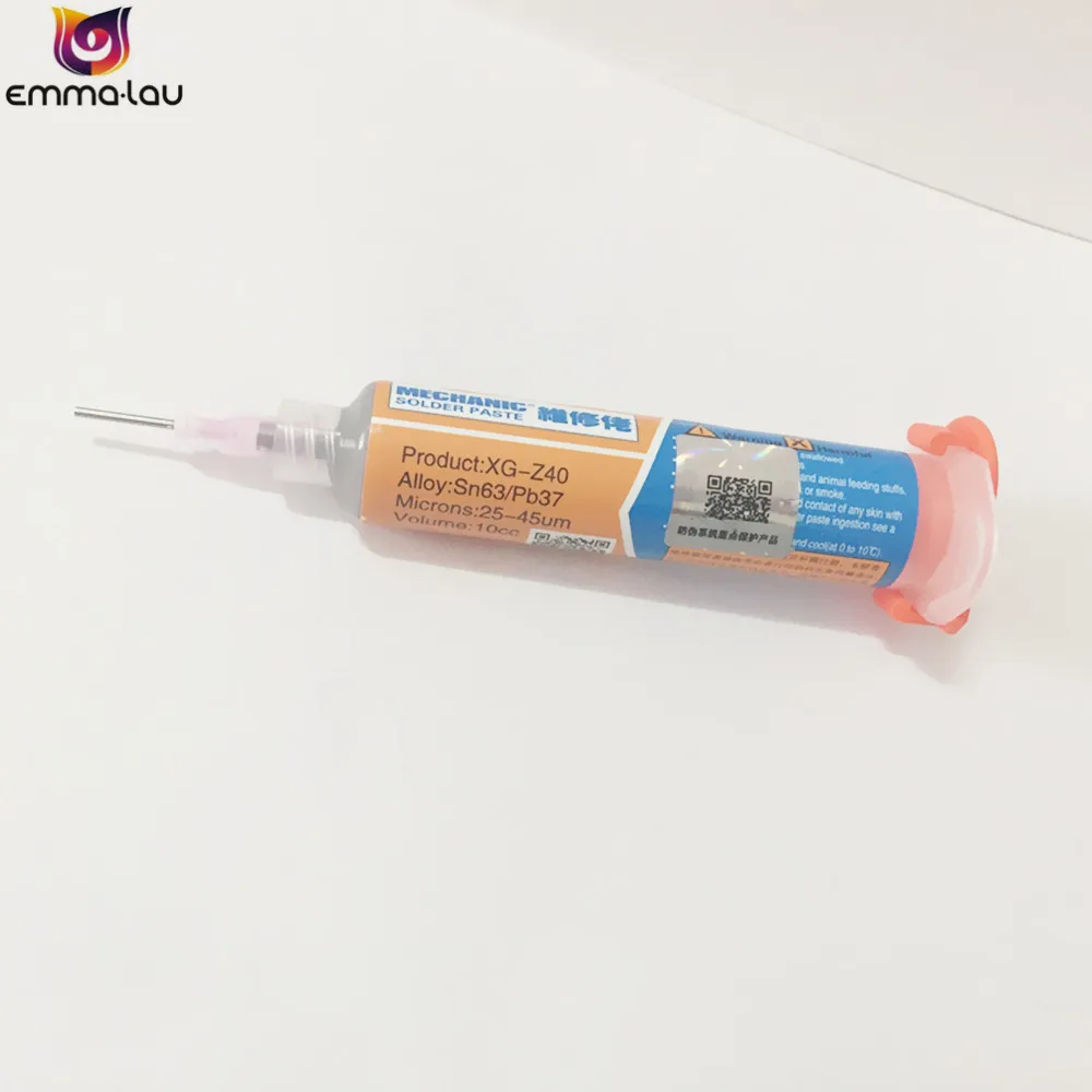 Оригинальная паяльная паста 10cc HK MECHANIC Sn63/Pb37 блестящая неочищенная Бриллиантовая
