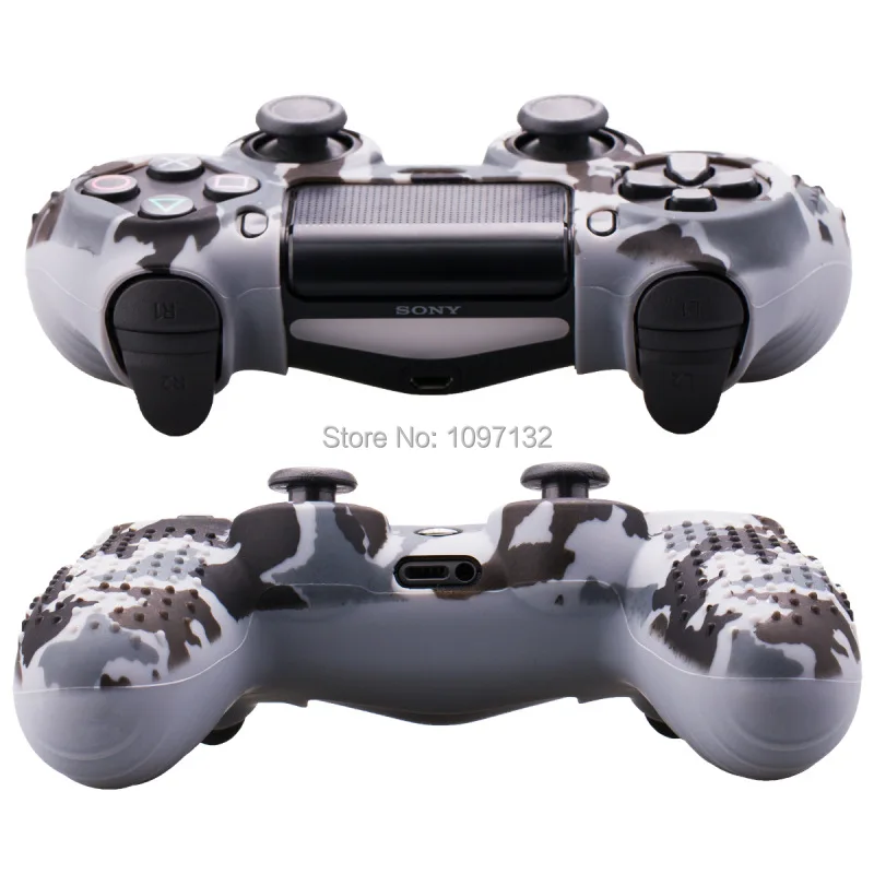 10 в 1 для Sony Dualshock PS4 DS4 Slim Pro контроллер силиконовый чехол Защитная кожа + колпачки